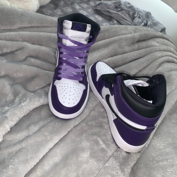 Court purple white jordan 1 - Picture 2 of 5